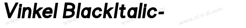Vinkel BlackItalic字体转换